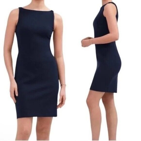 MM Lafleur Dresses & Skirts - MM LaFleur Lydia Shift Dress Twist Strap Navy Midnight Indigo Women’s Size 0